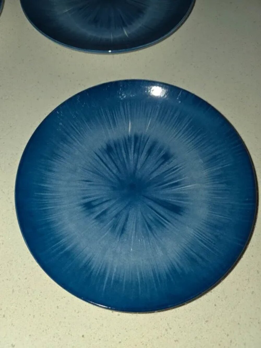 Royal Norfolk Ceramic Salad Plates plates, Royal Norfolk Blue Burst - Picture 4 of 8